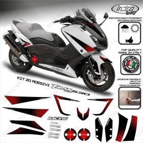 20 ADESIVI IRIDEA 30 GRAFICA NERO ROSSO