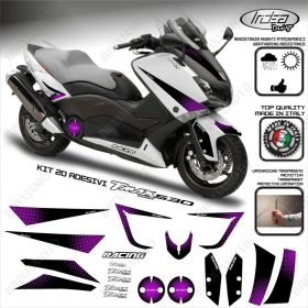 20 ADESIVI IRIDEA 30 GRAFICA NERO VIOLA
