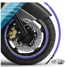 IRIDEA DESIGN 1514SILVBKBL00032 MOTORCYCLE RIM STICKERS
