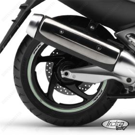 IRIDEA DESIGN 1514SILVBKGM00032 MOTORCYCLE RIM STICKERS