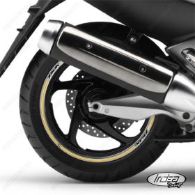 AUTOCOLLANTS DE JANTE DE MOTO IRIDEA DESIGN 1514SILVBKGO00032