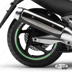 IRIDEA DESIGN 1514SILVBKGR00032 MOTORCYCLE RIM STICKERS