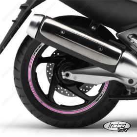IRIDEA DESIGN 1514SILVBKVI00032 MOTORCYCLE RIM STICKERS