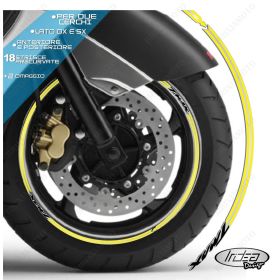 IRIDEA DESIGN 1514SILVBKYE00032 MOTORCYCLE RIM STICKERS