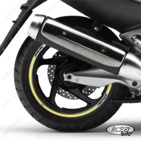 IRIDEA DESIGN 1514SILVBKYE00032 MOTORCYCLE RIM STICKERS