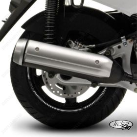 IRIDEA DESIGN 1514SILVBK00035 MOTORCYCLE RIM STICKERS