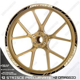 AUTOCOLLANTS DE JANTE DE MOTO IRIDEA DESIGN 1717WHBK00051