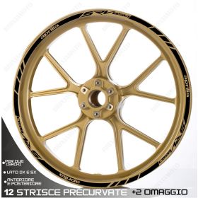 ENSEMBLE AUTOCOLLANTS ADHESIFS LIGNE SPORT APRILIA 850 SRV NOIR
