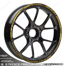ENSEMBLE AUTOCOLLANTS ADHESIFS LIGNE SPORT BMW K1300R OR