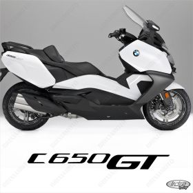 SET OF RIM WHEEL STICKERS DECALS SPORT LINE BMW C650 GT BLACK