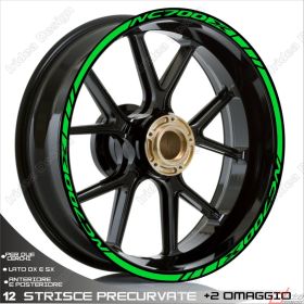 ENSEMBLE AUTOCOLLANTS ADHESIFS LIGNE SPORT HONDA NC700X VERT