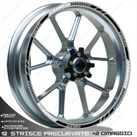 MOTORRAD FELGENAUFKLEBER IRIDEA DESIGN 1717WHBK00119