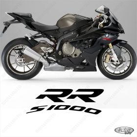 ENSEMBLE AUTOCOLLANTS ADHESIFS LIGNE SPORT BMW S 1000 RR BLANC GRIS