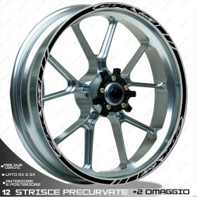 IRIDEA DESIGN 1717BK00160 MOTORCYCLE RIM STICKERS