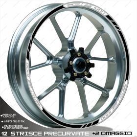 IRIDEA DESIGN 1717WHBK00140 MOTORCYCLE RIM STICKERS