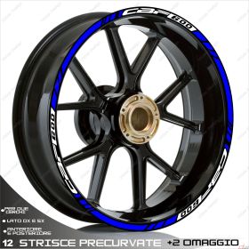 IRIDEA DESIGN 1717WHBL00142 MOTORCYCLE RIM STICKERS
