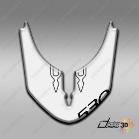 ADESIVO 3D PARAFANGO NERO BIANCO