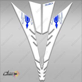 ADESIVI 3D Y FRONTALE BLU BIANCO