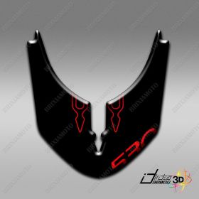 ADESIVO 3D PARAFANGO ROSSO NERO