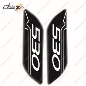 ADESIVI TAPPI GEL 3D SPECCHI BIANCO NERO