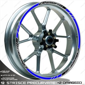 AUTOCOLLANTS DE JANTE DE MOTO IRIDEA DESIGN 1717BKBL00138
