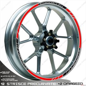 AUTOCOLLANTS DE JANTE DE MOTO IRIDEA DESIGN 1717BKRE00137