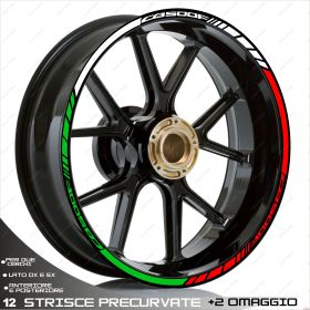 IRIDEA DESIGN 1717SWHGRRE00136 MOTORCYCLE RIM STICKERS