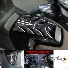 PROTECTION SPORTELLO TANK STICKER 3D FOR YAMAHA T MAX 2008 2011 CARBON WHITE
