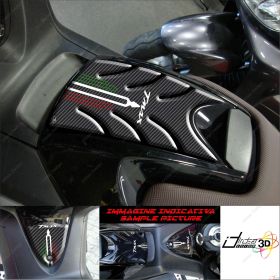 PROTECTION SPORTELLO TANK STICKER 3D FOR YAMAHA T MAX 2008 2011 TRICOLOR CARBON
