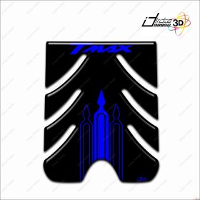 STICKER 3D PROTECTION FOOTBOARD FOR YAMAHA T MAX TMAX 2001-2007 BLACK BLUE