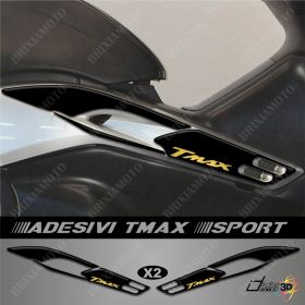 STICKERS BOOMERANG RESINED 3D COMPATIBLE YAMAHA T-MAX 500 01-07 BLACK GOLD SPORT
