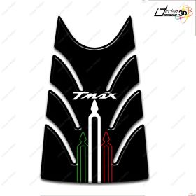 PROTECTION SPORTELLO TANK ADHESIF 3D PER YAMAHA T MAX 2008 500 NOIR GRIS