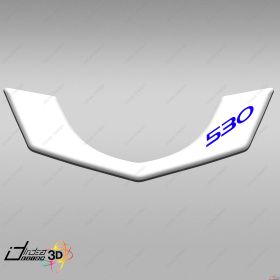 ADESIVI CARENA 3D BLU BIANCO COMPATIBILE