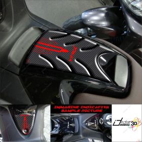 PROTECTION SPORTELLO TANK STICKER 3D FOR YAMAHA T MAX 2008 2011 500 CARBON RED