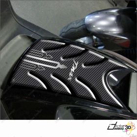 PROTECTION SPORTELLO TANK ADHESIF 3D PER YAMAHA T MAX 2008 500 NOIR OR