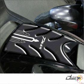 KIT STICKERS IN RESIN 3D COMPATIBLE YAMAHA T MAX TMAX 2008-2011 CARBON WHITE