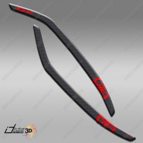 ADESIVI RESINATI MANIGLIE ROSSO CARBON