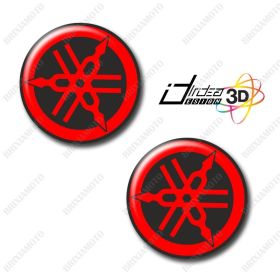 KIT 2 AUTOCOLLANTS DIAPASON T MAX ADAPTABLE TMAX ROUGE BLANC RESINE 3D