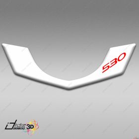 ADESIVI CARENA 3D ROSSO BIANCO COMPATIBILE