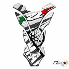 ADHESIF 3D RESERVOIR RESINE COMPATIBLE YAMAHA R6MOTO SPORT TRICOLORE CARBON