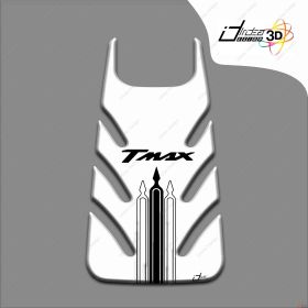 STICKER FUEL CAP TANK COMPATIBLE YAMAHA TMAX T MAX 2001-2007 WHITE BLACK 3D