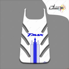 STICKER FUEL CAP TANK COMPATIBLE YAMAHA TMAX T MAX 2001-2007 WHITE BLUE 3D SPORT