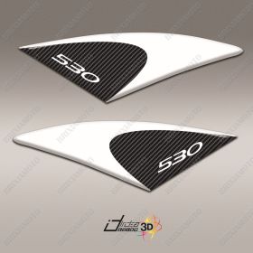 ADESIVI 3D PROT. GRAFFI BIANCO CARBON