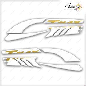 ADESIVI CARENA BIANCO ORO 3D COMPATIBILE