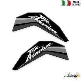 SIDE STICKERS RESINED BLACK FITS HONDA AFRICA TWIN CRF 1000 L 2015-2018
