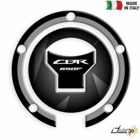 FUEL CAP STICKER RESINED BLACK FITS HONDA CBR 650 F 2014-2016