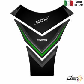 TANK PAD STICKER RESINED BLACK FITS KAWASAKI NINJA 300 2013-2017