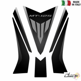 TANK PAD STICKER RESINED BLACK FITS YAMAHA MT-125 125 2014-2019