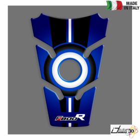 TANKSCHUTZ AUFKLEBER BEHARZTE SCHWARZ BLAU FUR BMW F 800 R 2012-2014