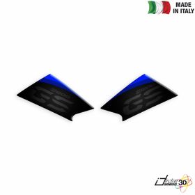 SIDE STICKERS RESINED BLACK BLUE FITS BMW R 1200 GS 2008-2012